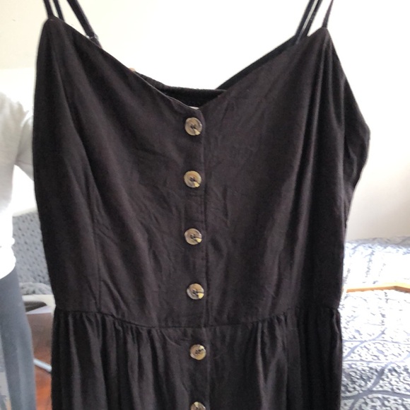 Sz 6 black spegjetti strap dress - Picture 3 of 5